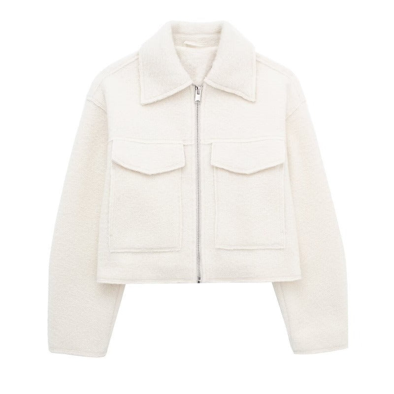 Sara™|Boucle Jackets with zipper